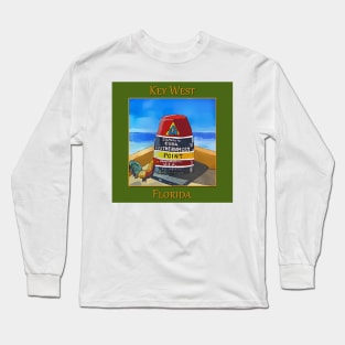 The marker that stands at the southernmost point in the US and 90 miles to Cuba in the United States Long Sleeve T-Shirt